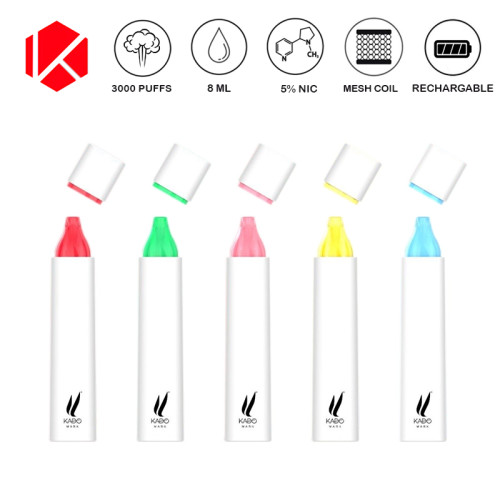 KADO MARK 3000 PUFFS RECHARGEABLE DISPOSABLE VAPE 10CT/DISPLAY
